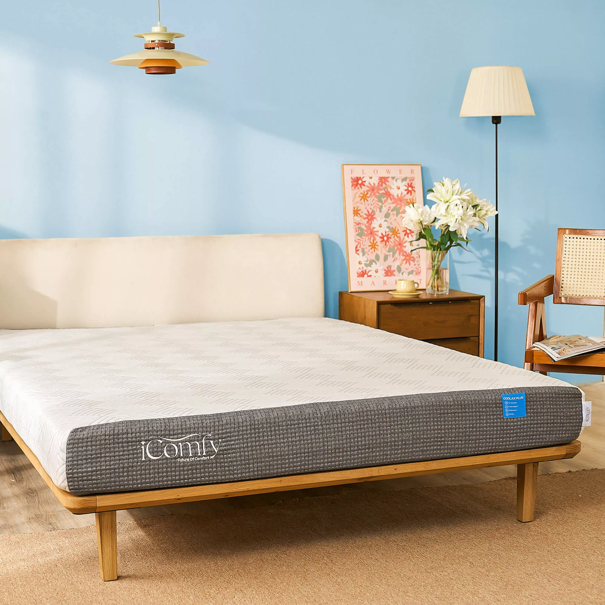 Nệm foam iComfy Coolax Plus nâng cấp làm mát dày 20cm (BST Ngủ Mát) - Ảnh 14