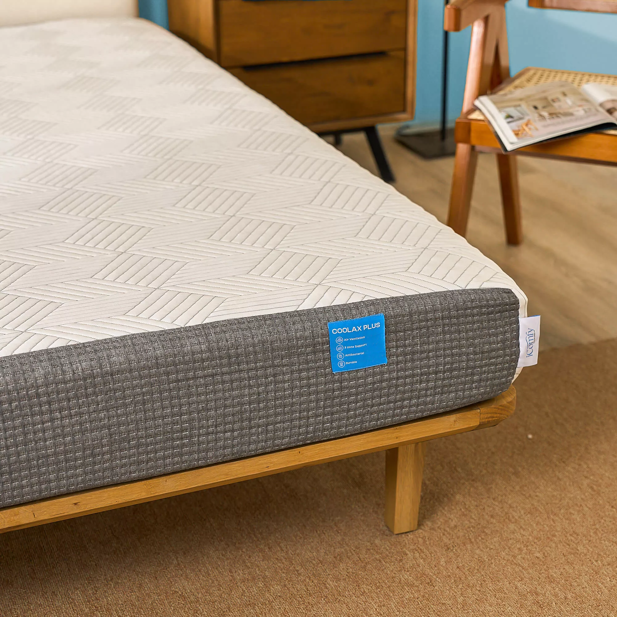 Nệm foam iComfy Coolax Plus nâng cấp làm mát dày 20cm (BST Ngủ Mát) - Ảnh 13