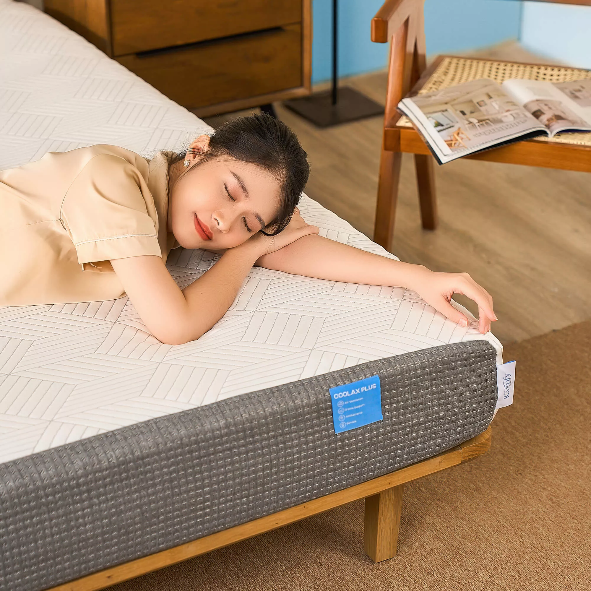 Nệm foam iComfy Coolax Plus nâng cấp làm mát dày 20cm (BST Ngủ Mát) - Ảnh 15