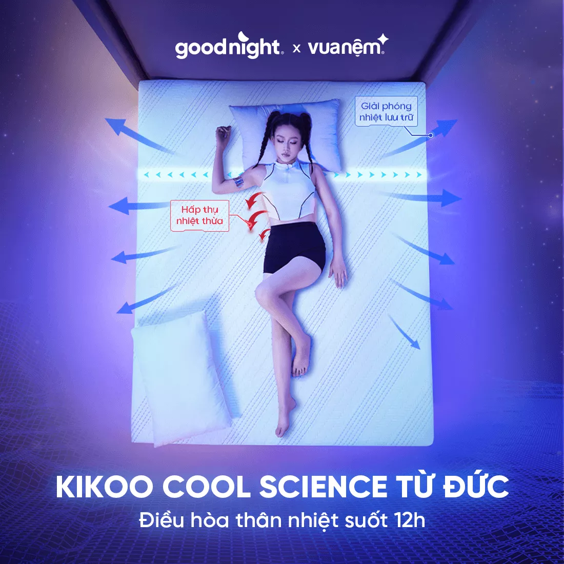 Nệm foam Goodnight Active Hybrid dày 20cm - Ảnh 3