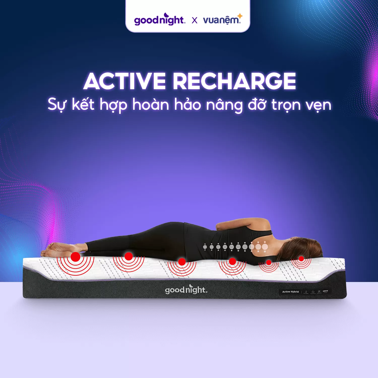 Nệm Foam Goodnight Active Hybrid - Ảnh 4