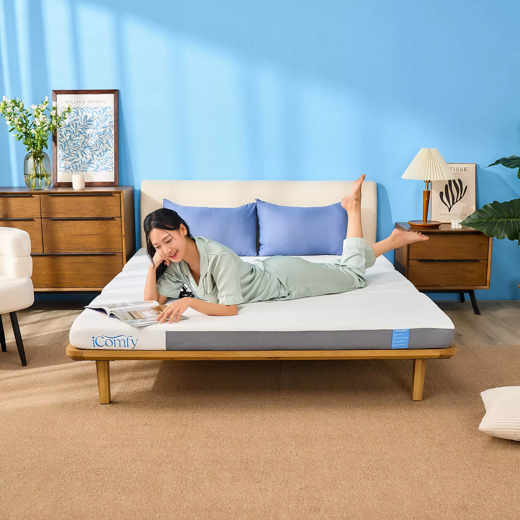 Nệm Foam iComfy Fold 3.0 gấp 3 dày 10cm - Ảnh 9