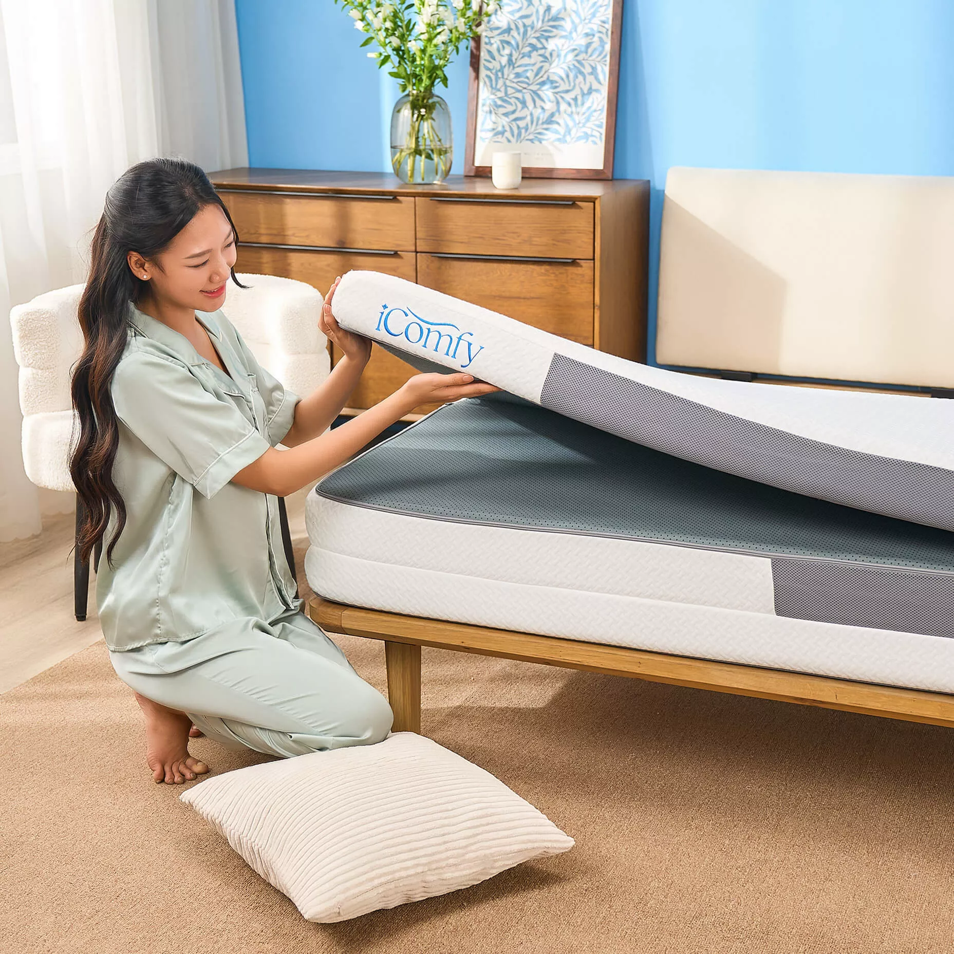 Nệm Foam iComfy Fold 3.0 gấp 3 dày 10cm - Ảnh 6