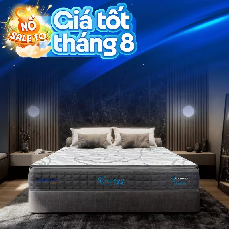 [Mới - Độc quyền] Nệm lò xo song song công nghệ cách ly chuyển động Dunlopillo de.Stress Energy - Ảnh 2